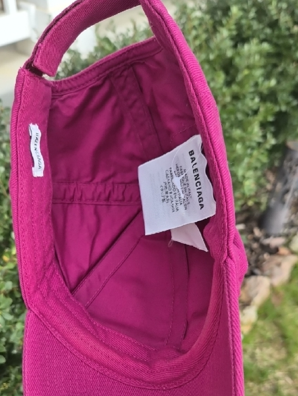 Authentic Balenciaga Fuchsia Logo Baseball Cap - Picture 5 of 16